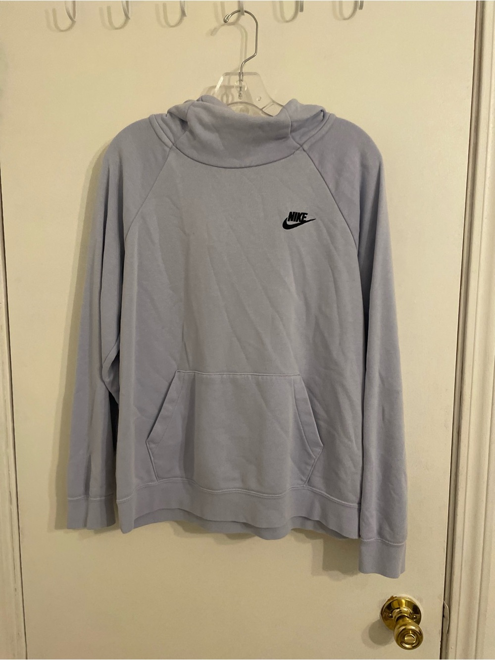 Nike Lavender Pullover Hoodie with Black Logo